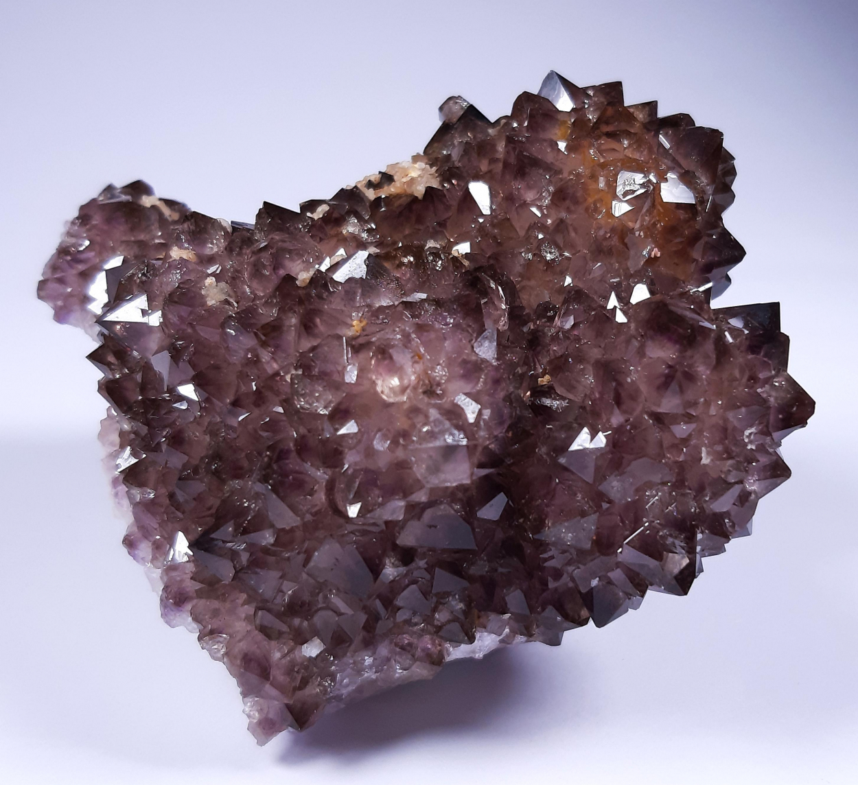 Amethyst Smoky Quartz & Calcite