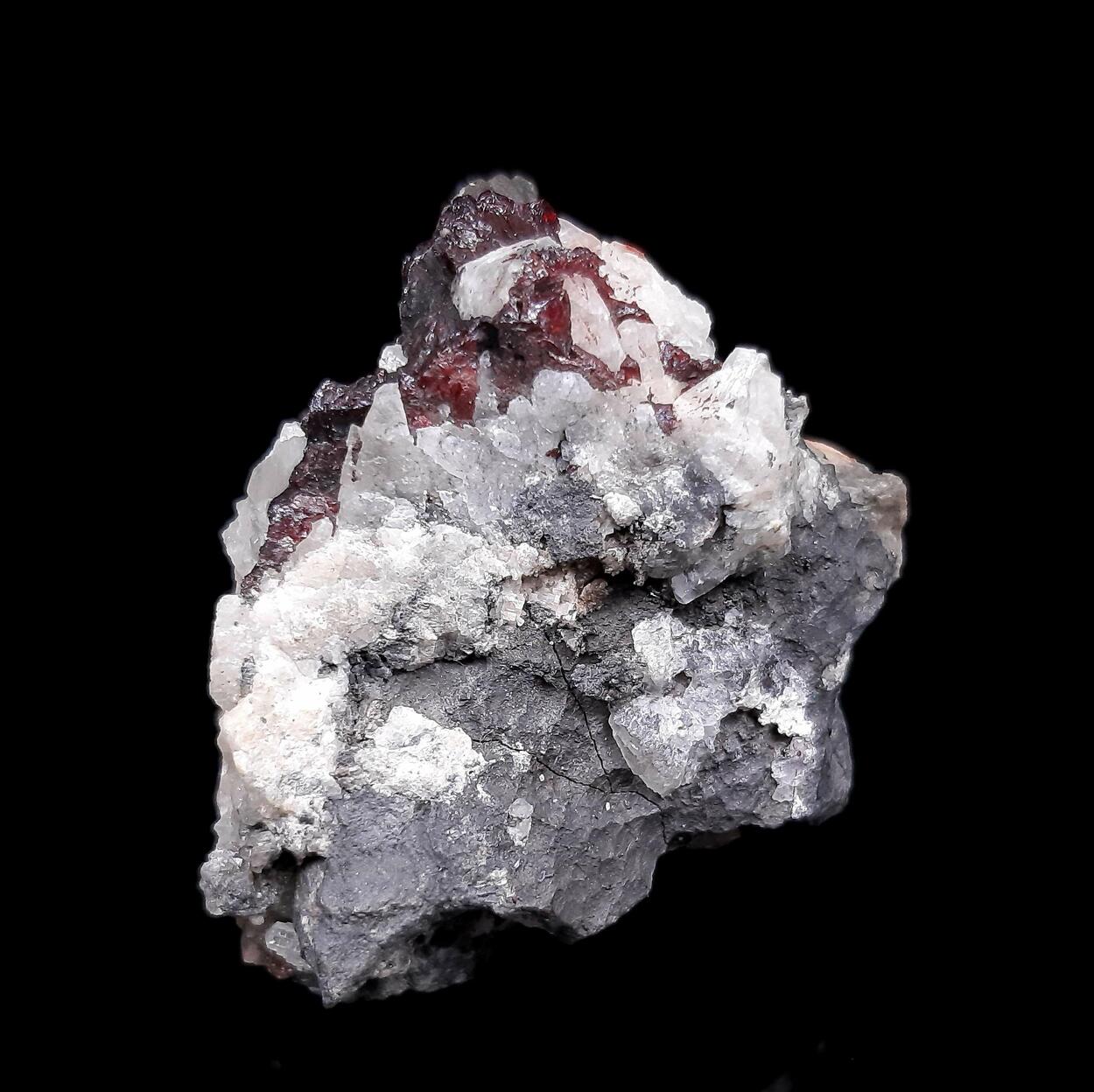 Proustite & Arsenic & Calcite