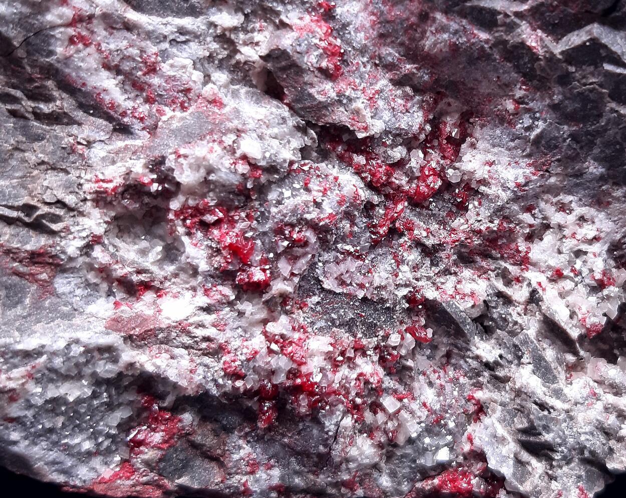 Cinnabar & Calcite