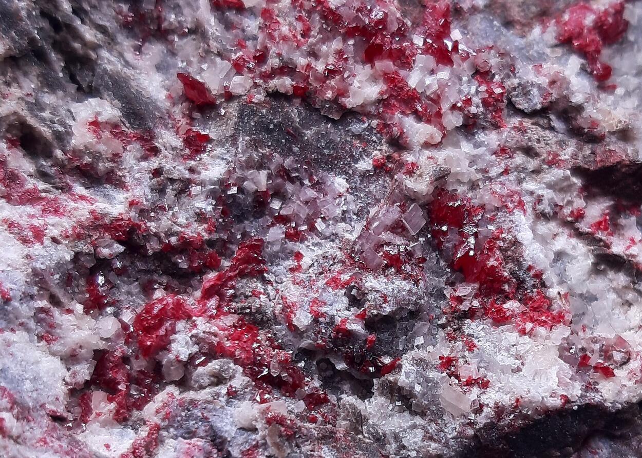 Cinnabar & Calcite