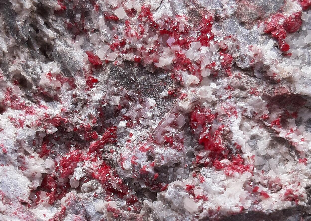 Cinnabar & Calcite
