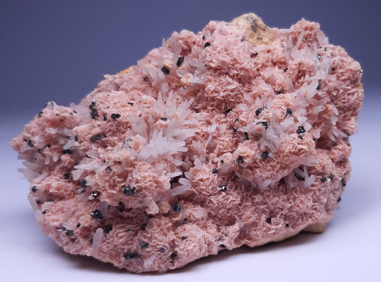 Rhodochrosite & Quartz & Tetrahedrite