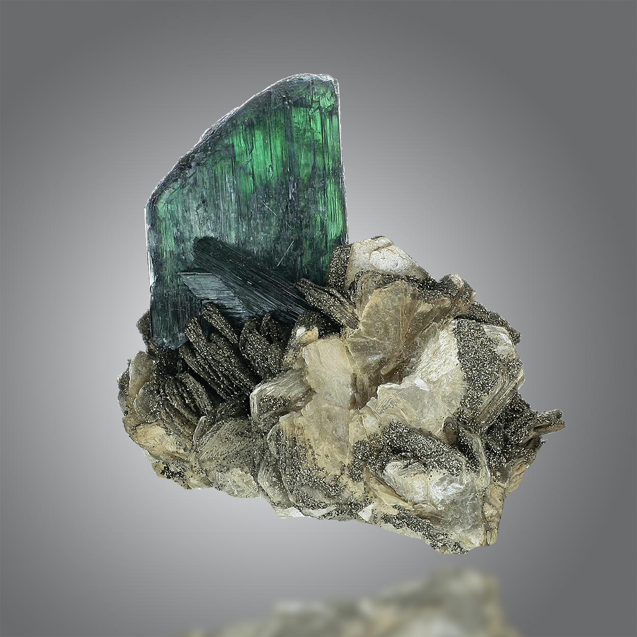 Vivianite On Muscovite