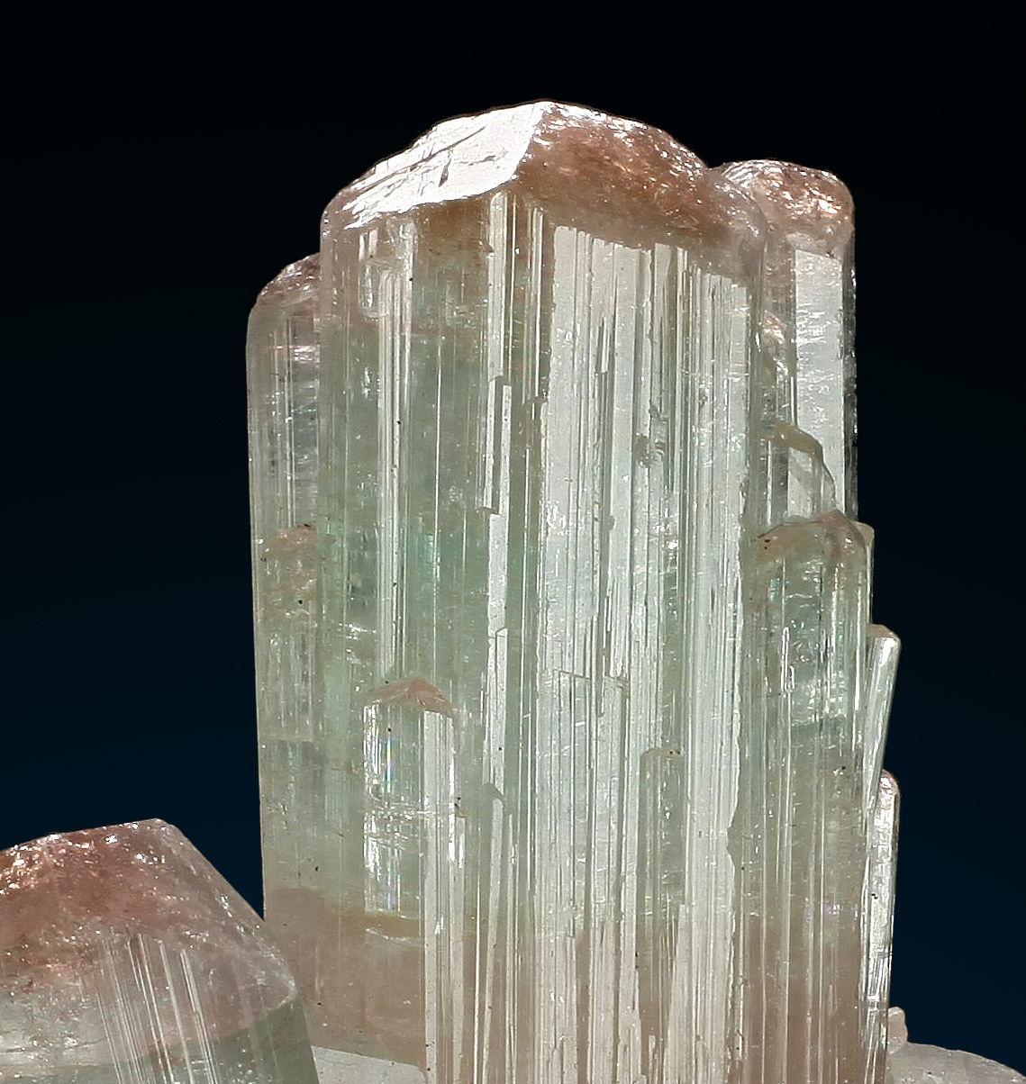 Elbaite On Quartz