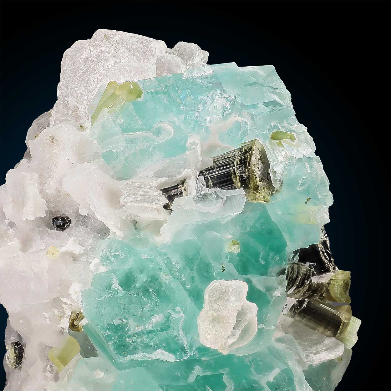 Fluorite & Elbaite