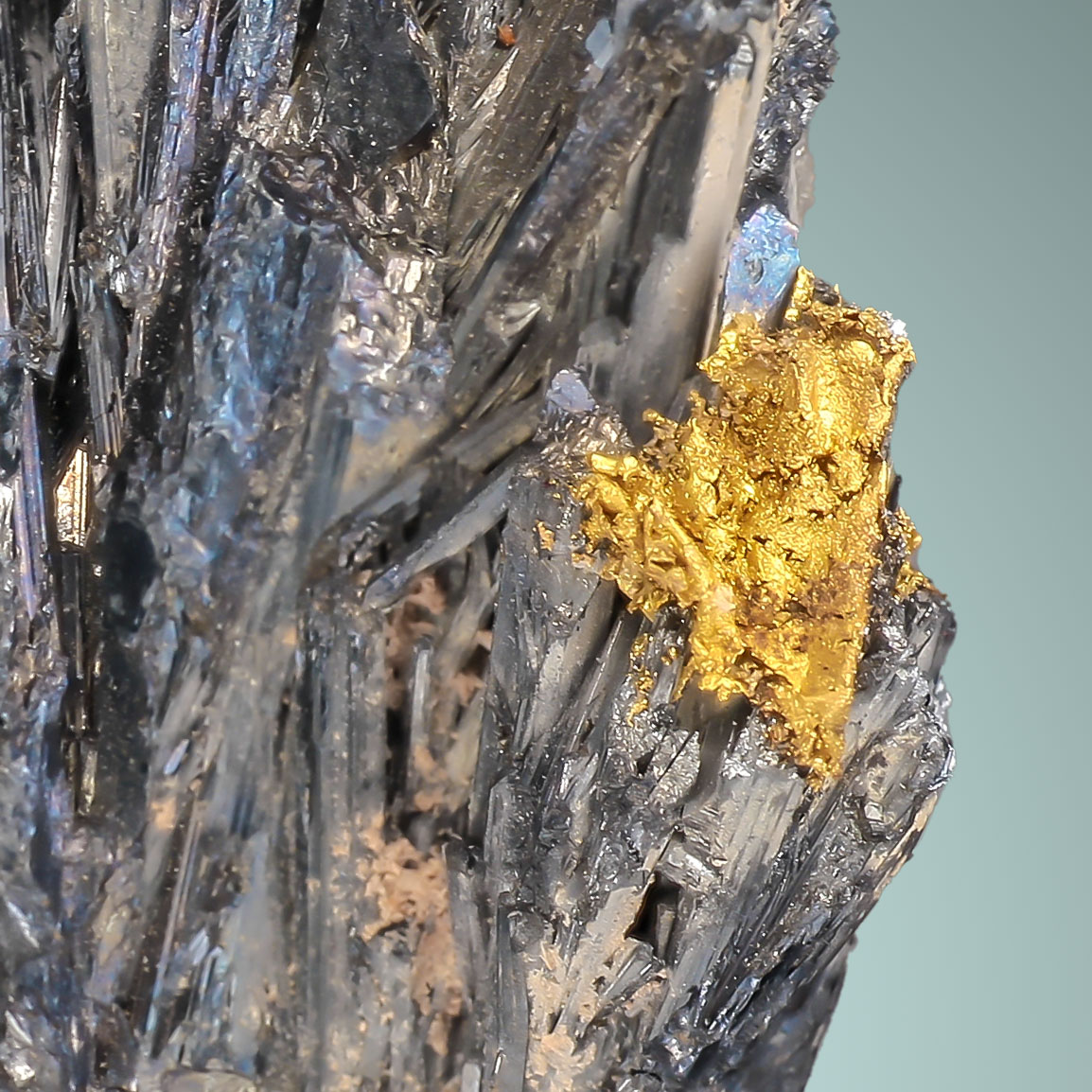 Gold On Stibnite