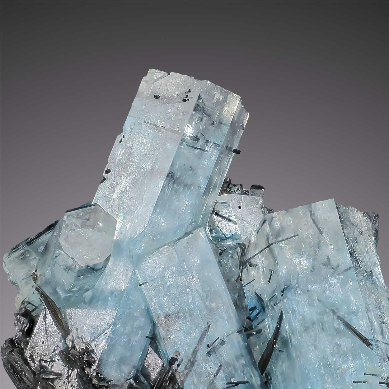 Aquamarine & Schorl