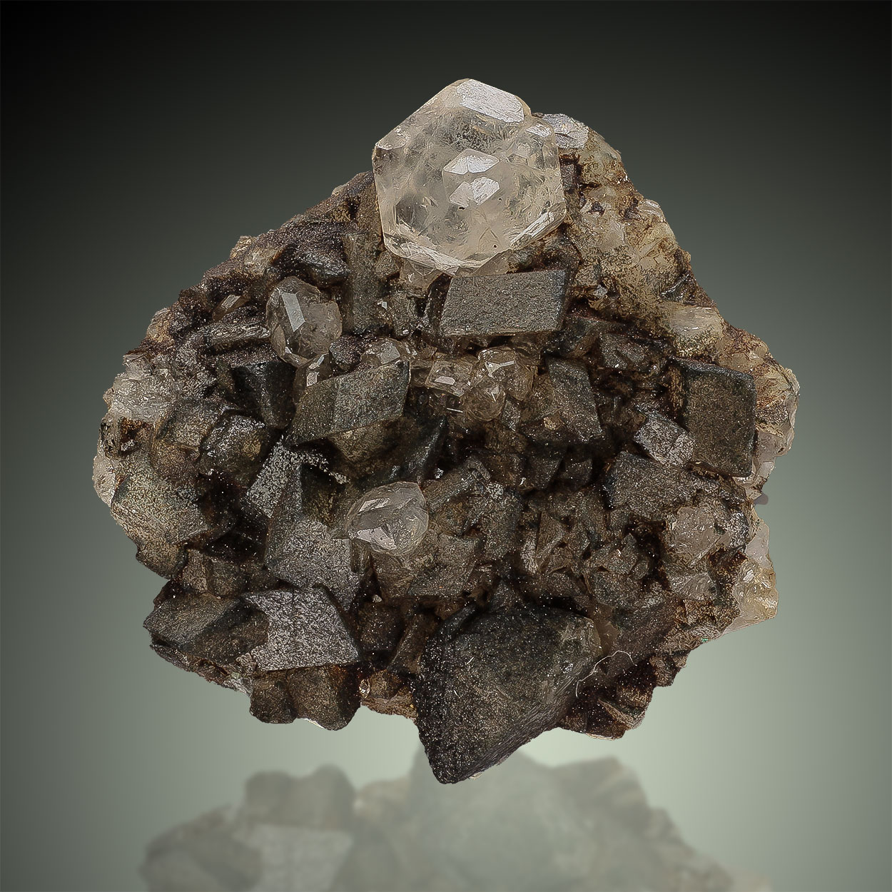 Apatite On Adularia