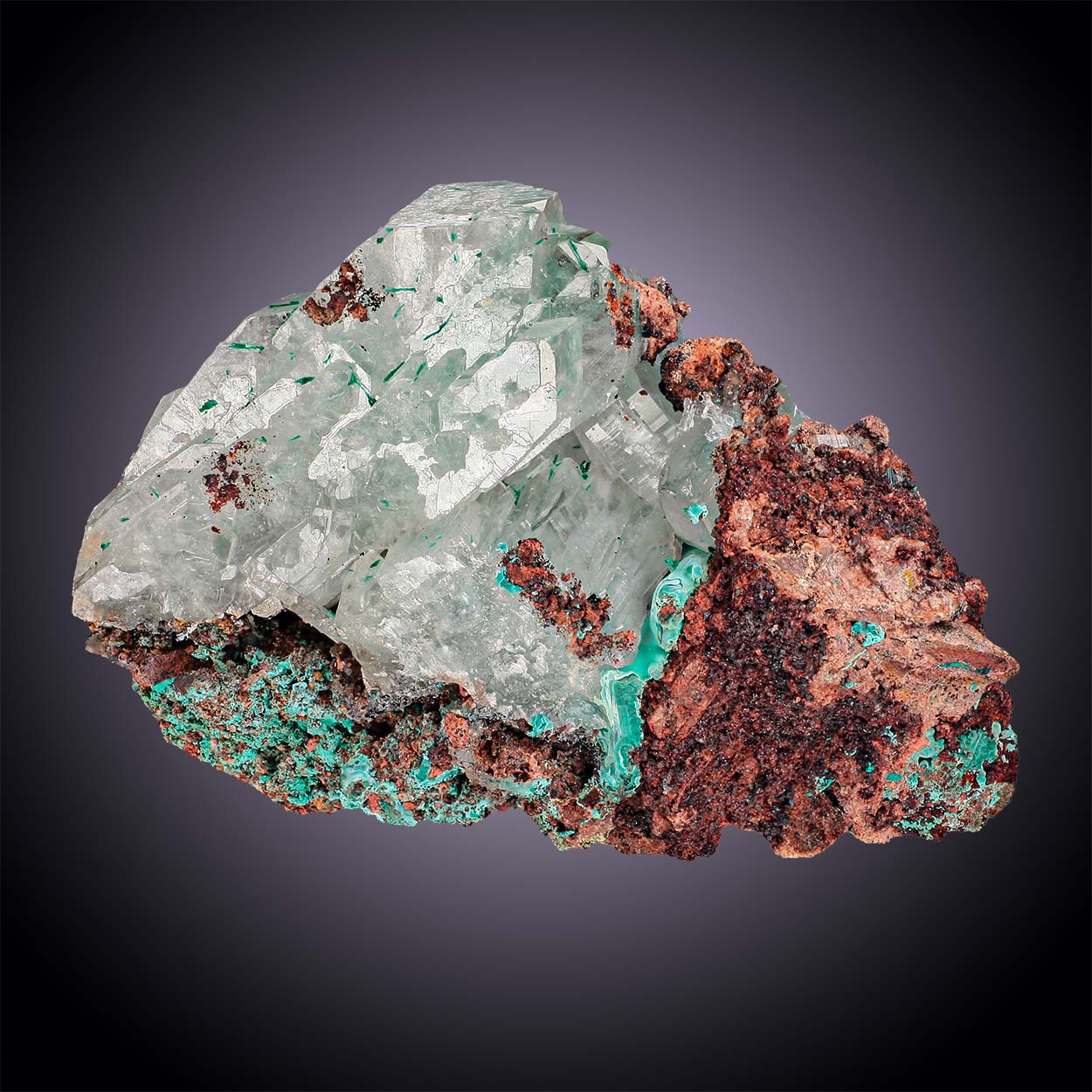 Baryte & Malachite