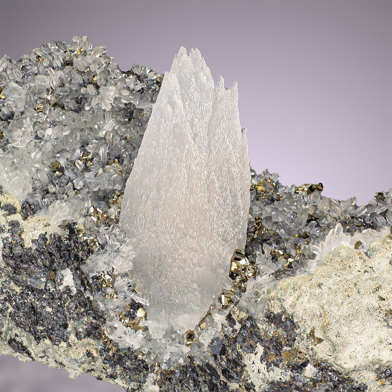 Calcite Pyrite & Sphalerite