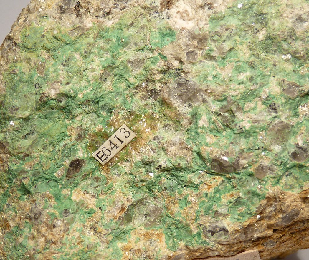 Chalcosiderite On Granite