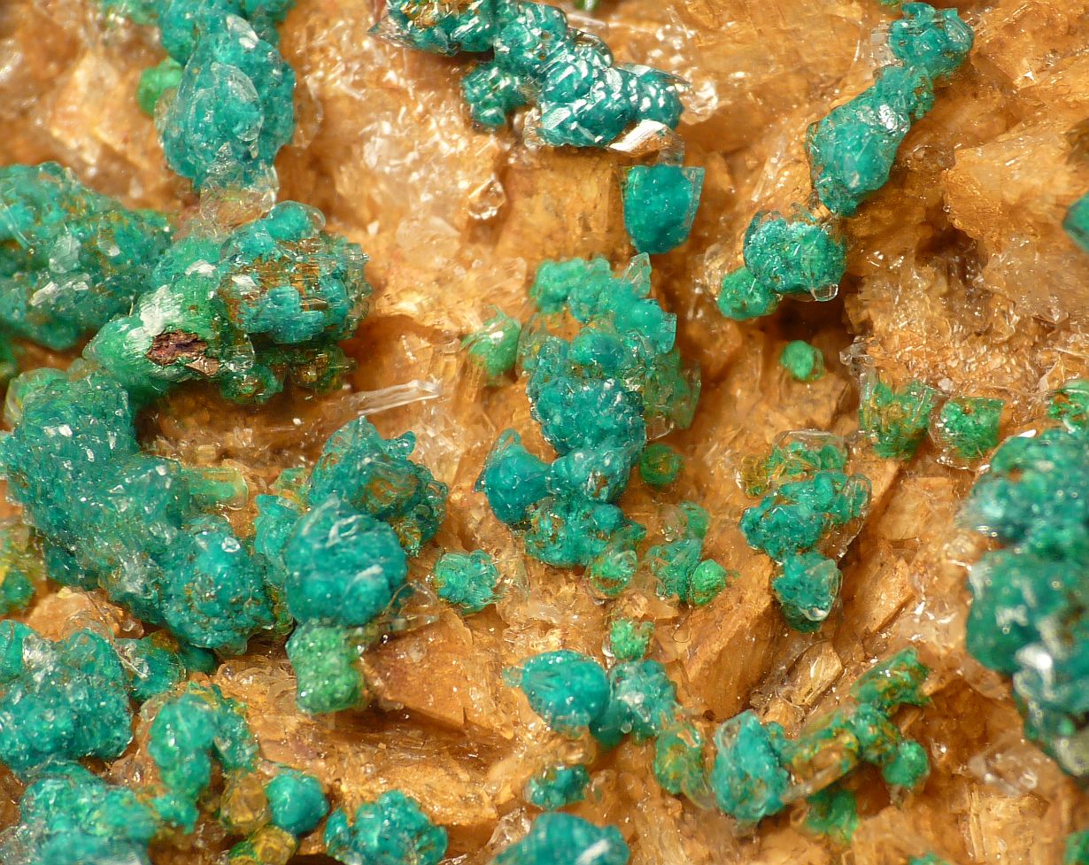 Rosasite & Gypsum