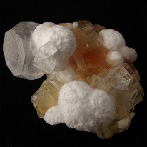 Apophyllite On Mordenite