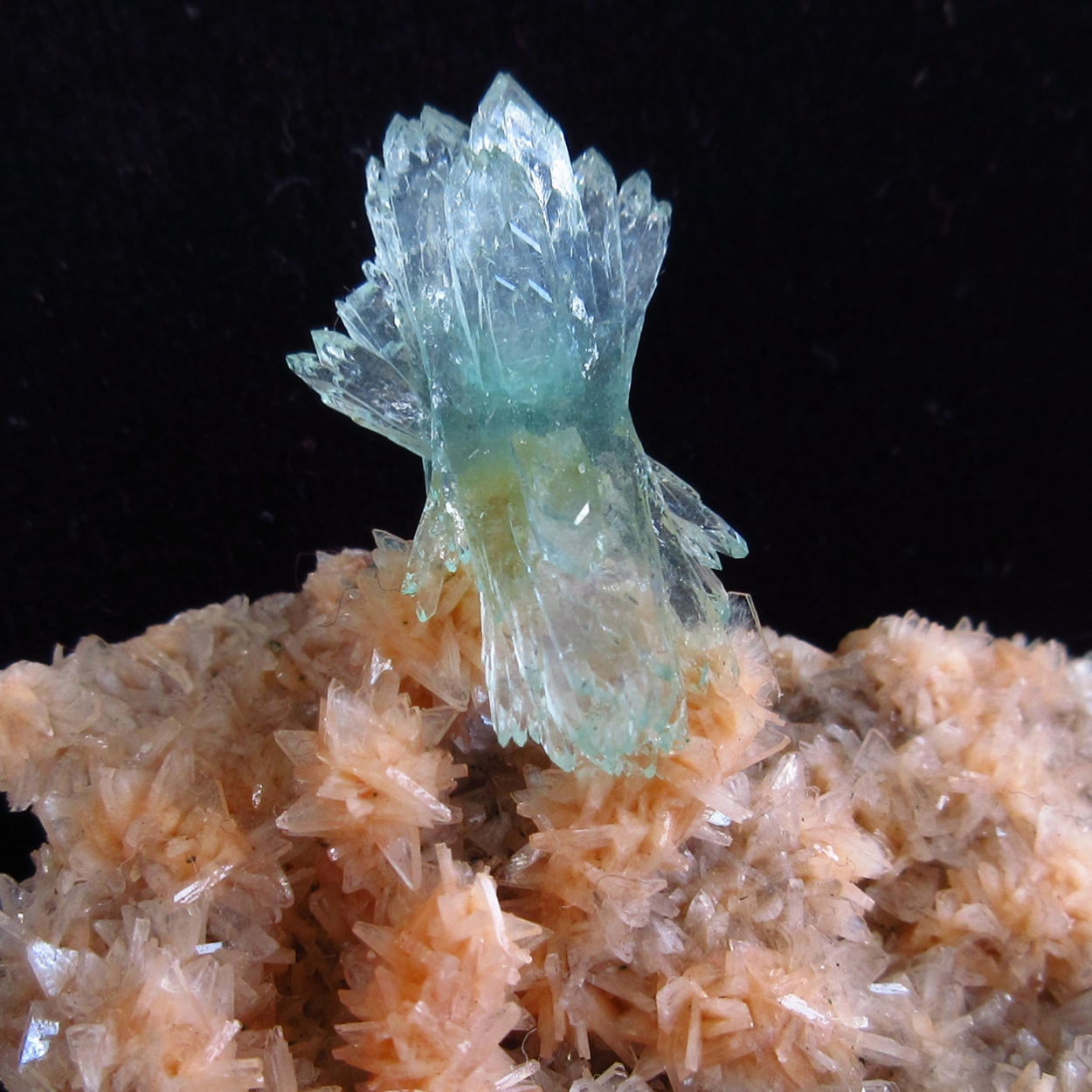 Apophyllite On Heulandite