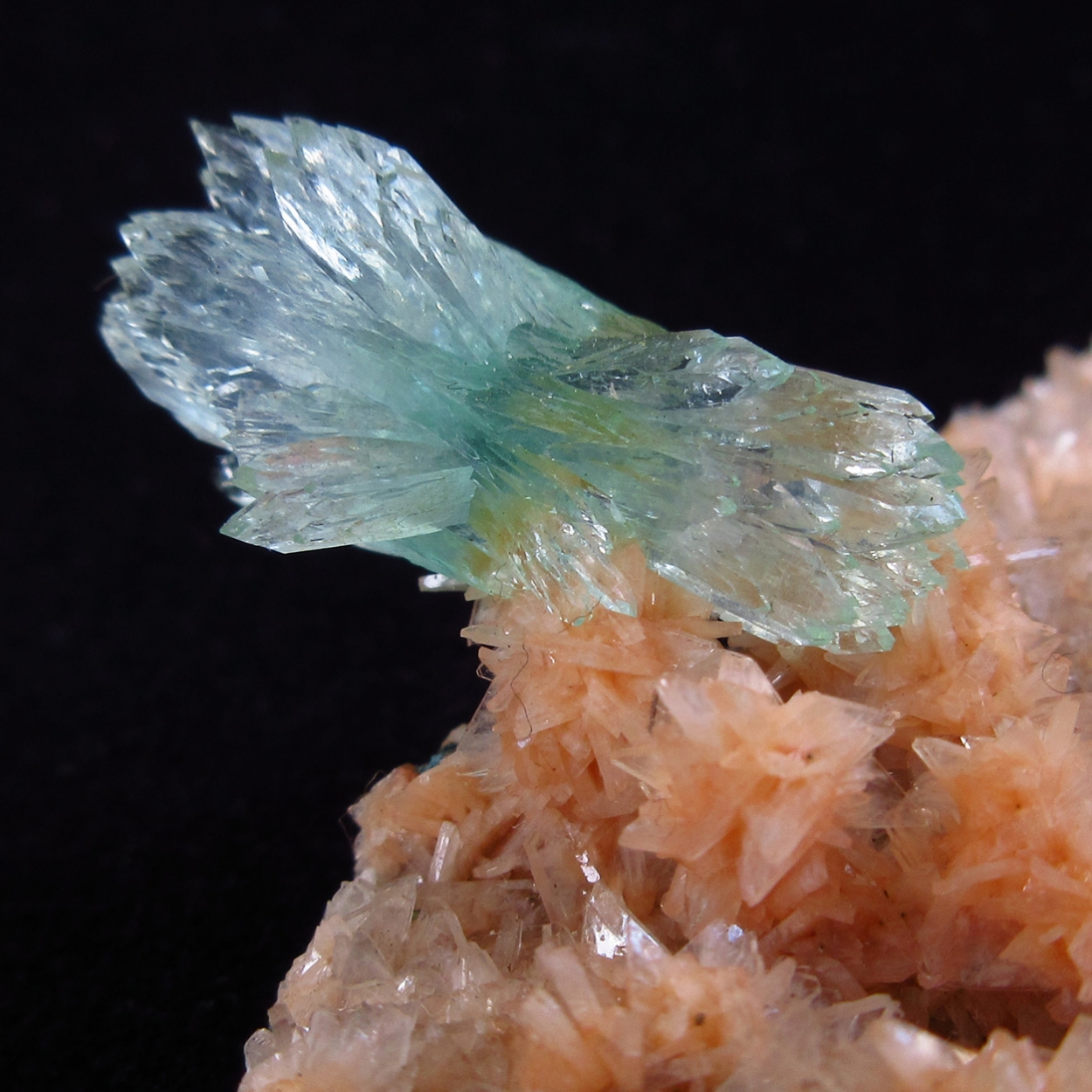 Apophyllite On Heulandite