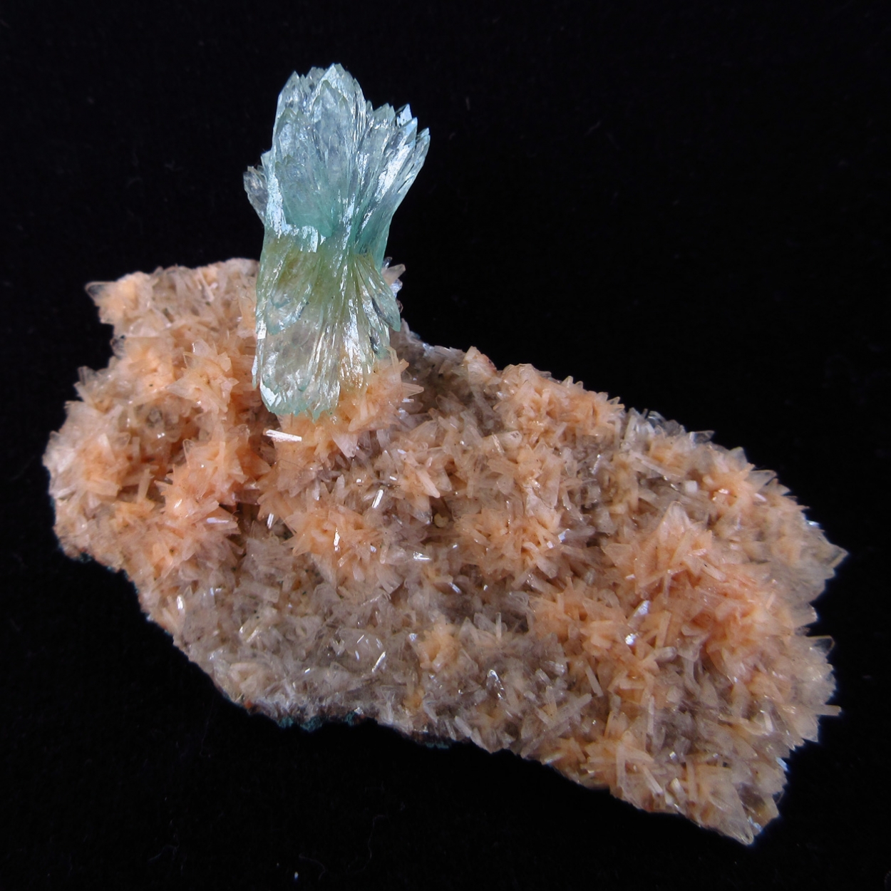 Apophyllite On Heulandite