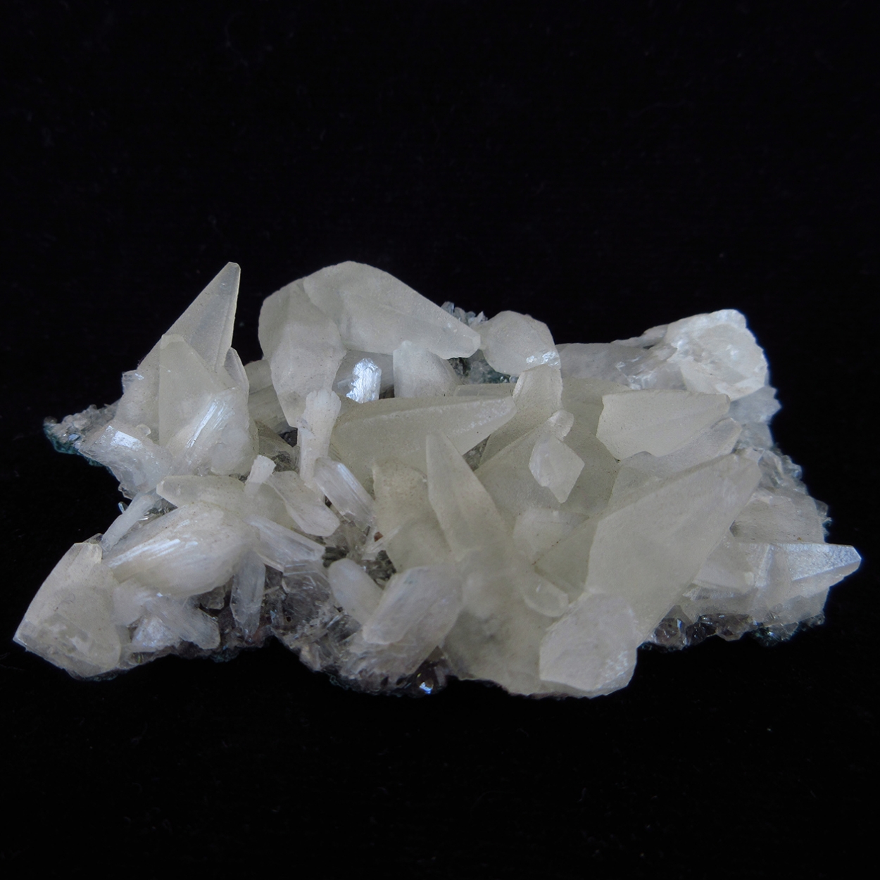 Calcite With Stilbite On Heulandite