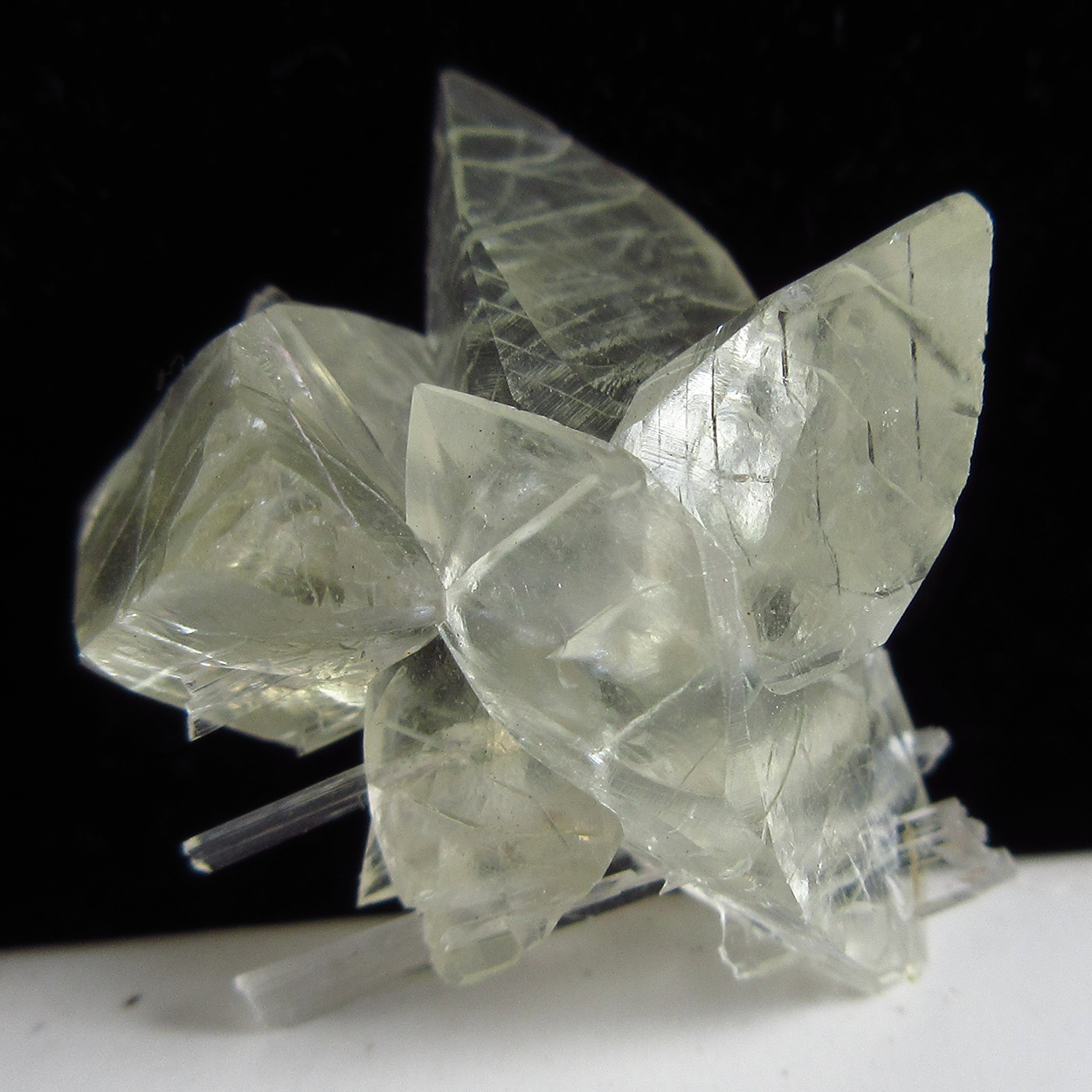 Scolecite With Calcite