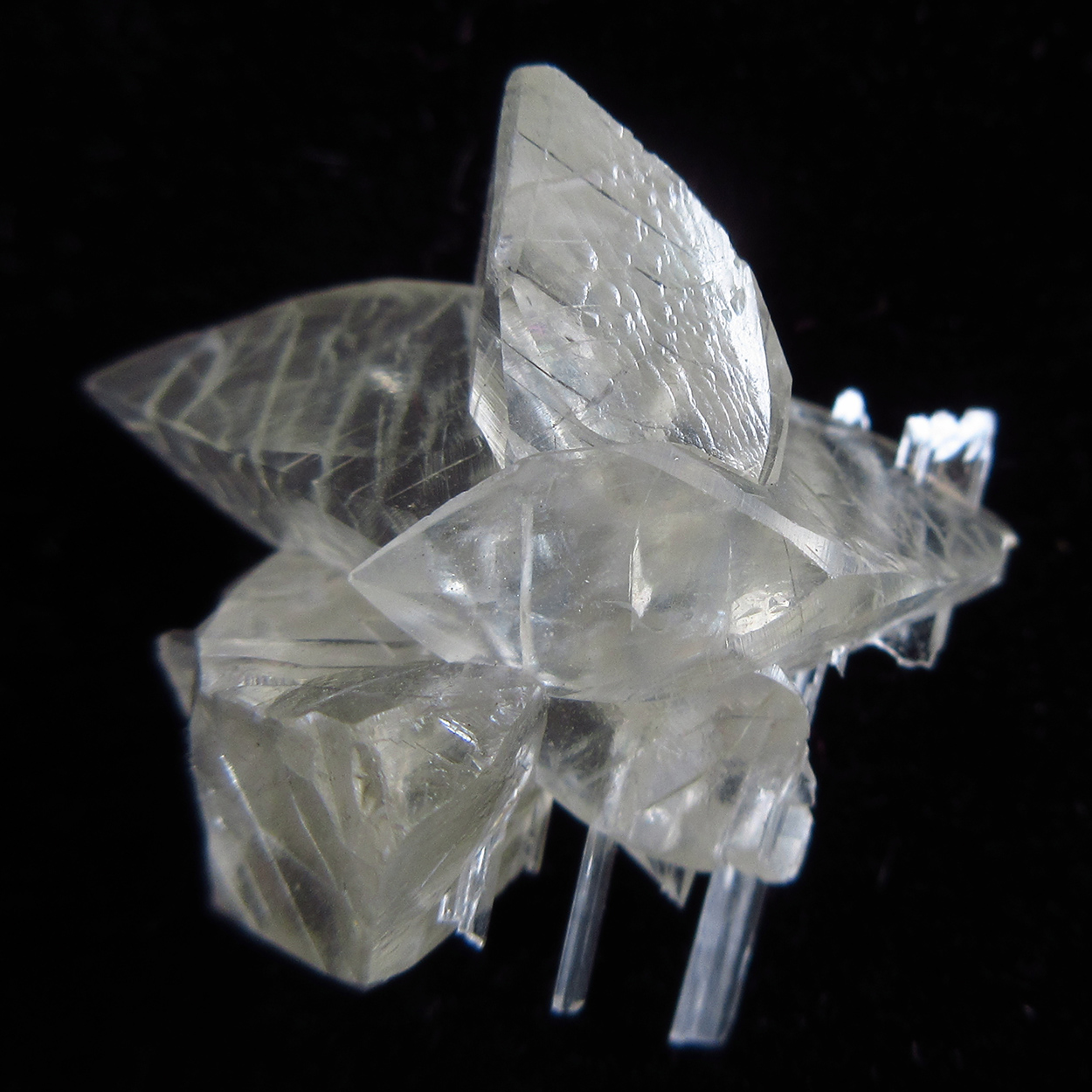 Scolecite With Calcite