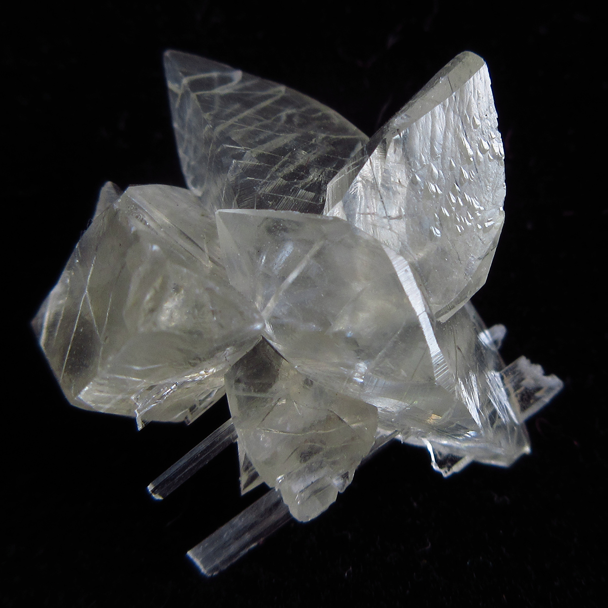 Scolecite With Calcite
