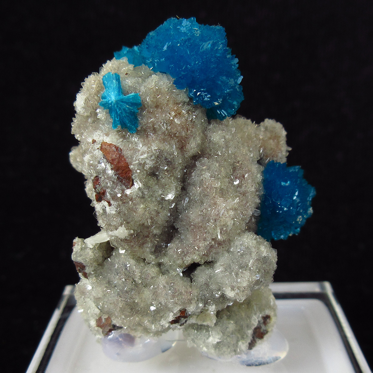 Cavansite On Heulandite