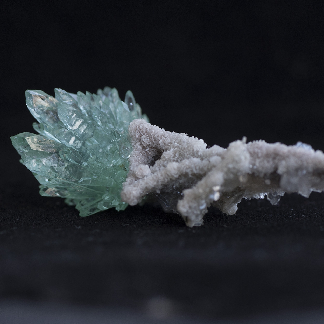 Apophyllite On Chalcedony