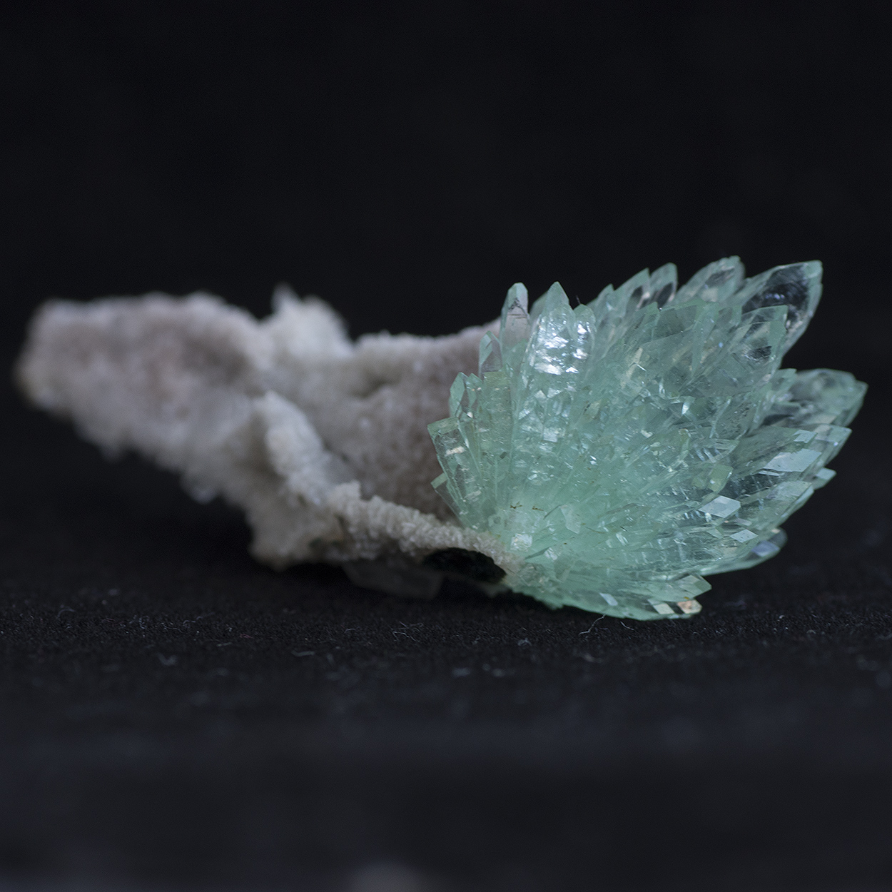 Apophyllite On Chalcedony