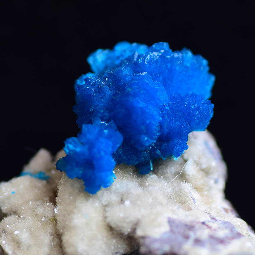 Cavansite On Heulandite