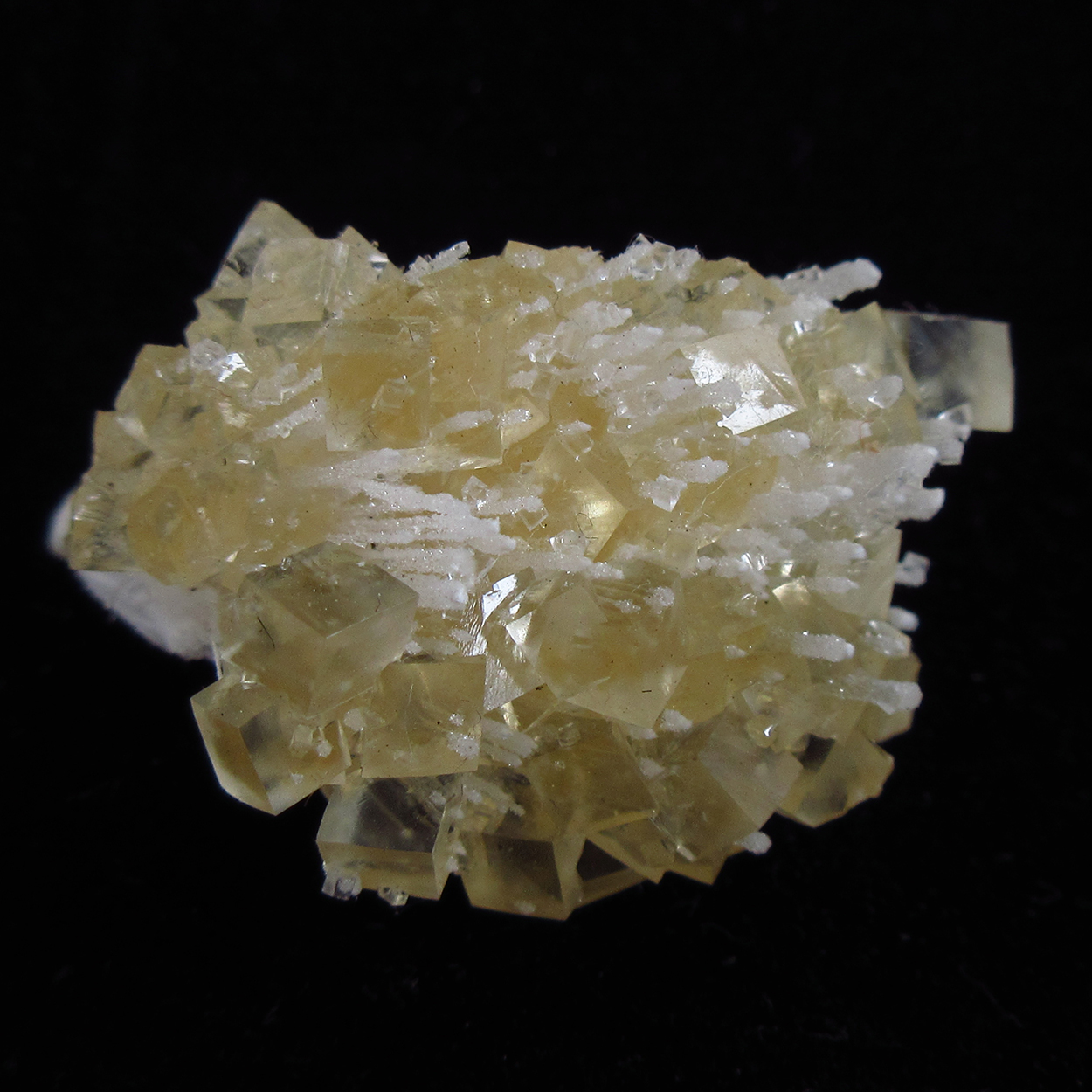 Calcite On Mesolite