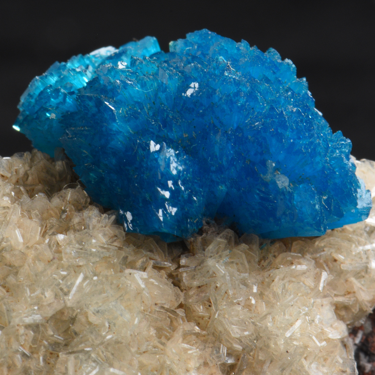 Cavansite On Heulandite