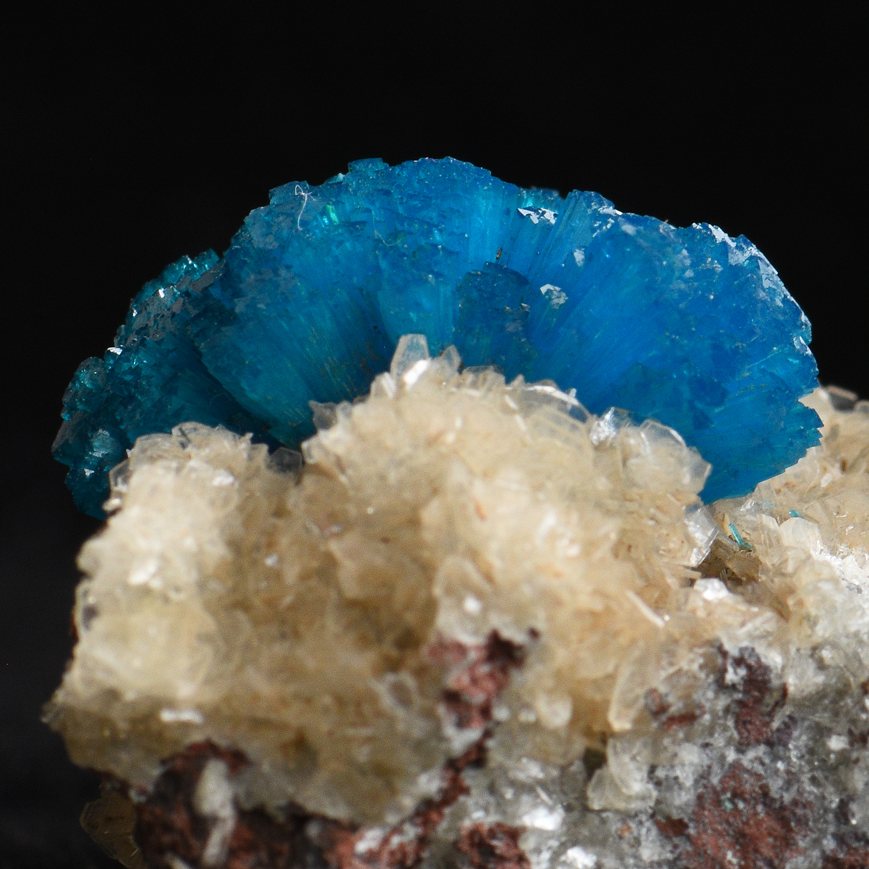 Cavansite On Heulandite