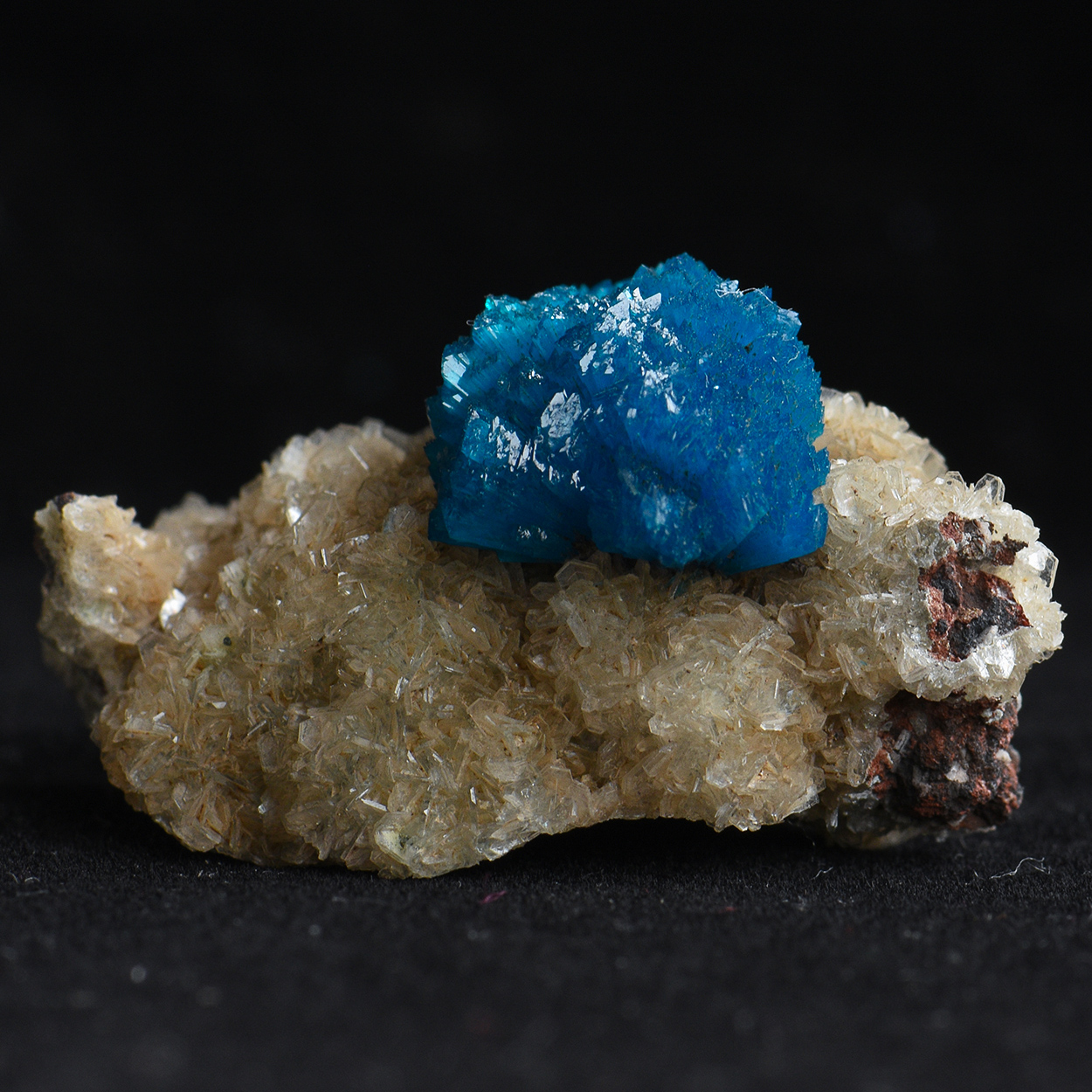 Cavansite On Heulandite