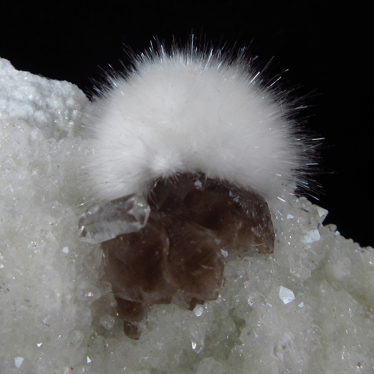 Okenite With Calcite