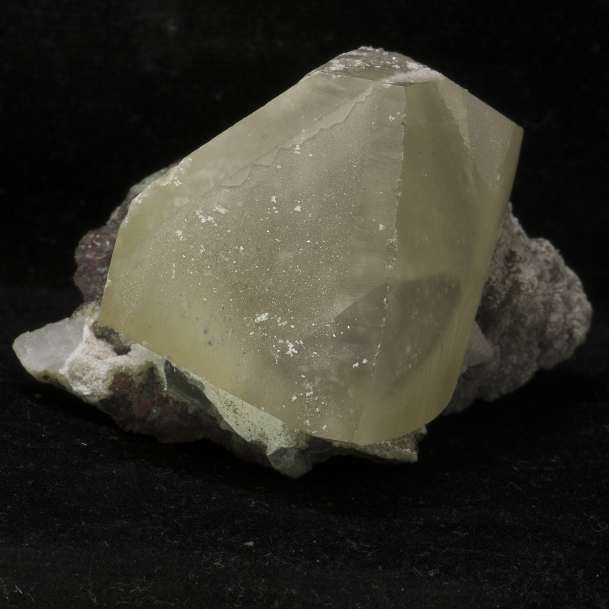 Calcite On Heulandite