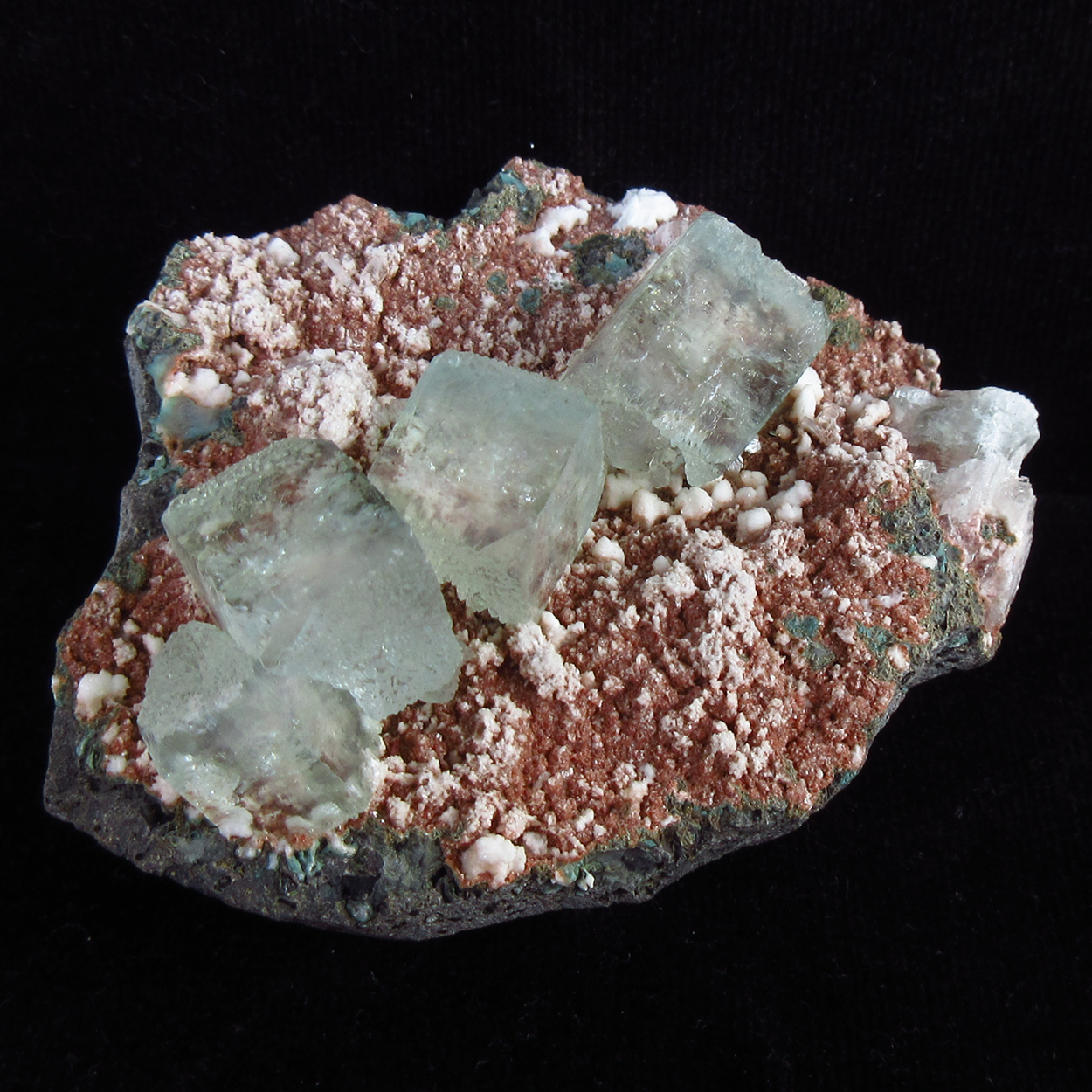 Apophyllite On Heulandite