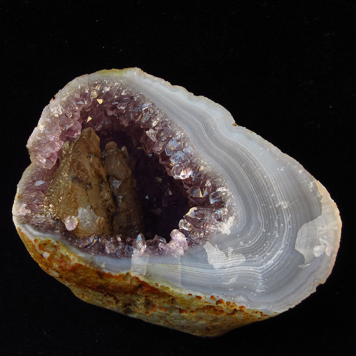 Calcite In Amethyst