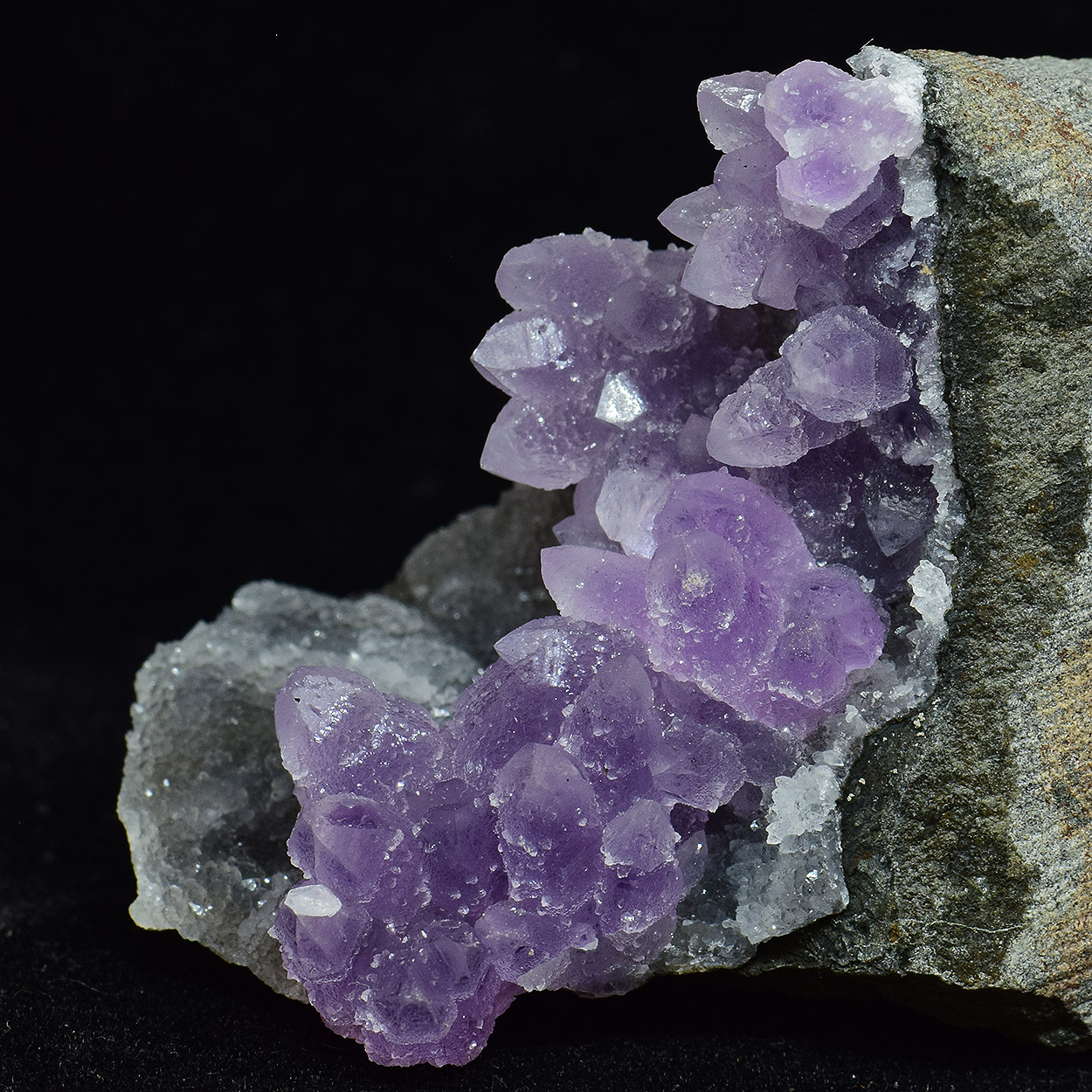 Amethyst On Chalcedony