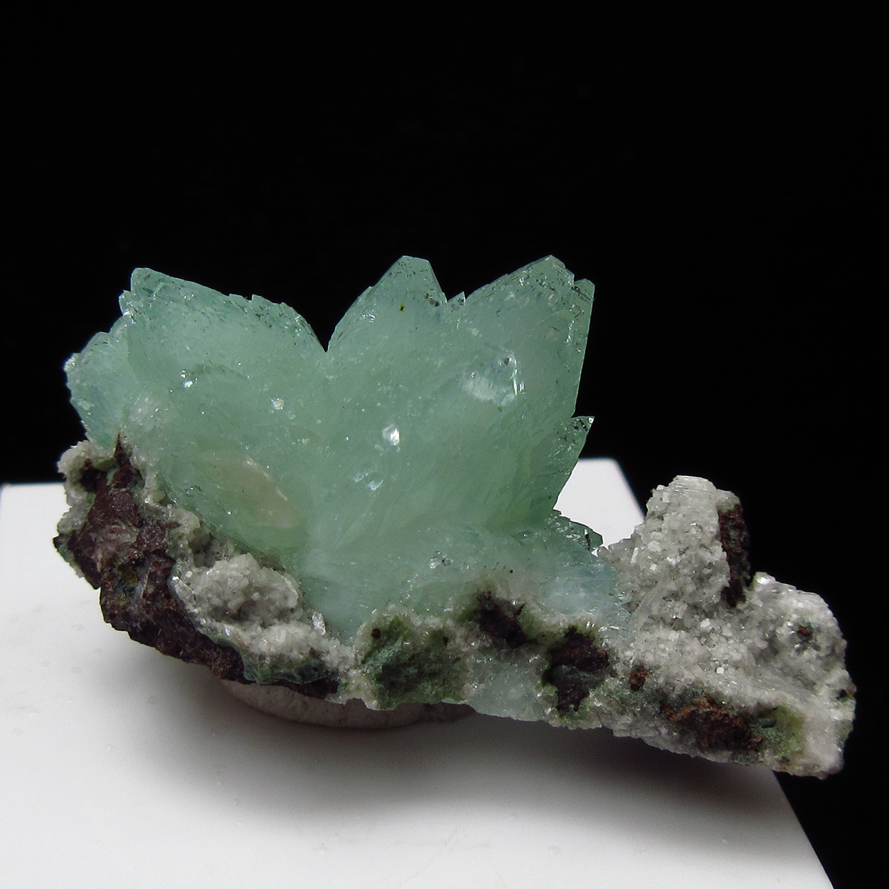 Apophyllite On Heulandite