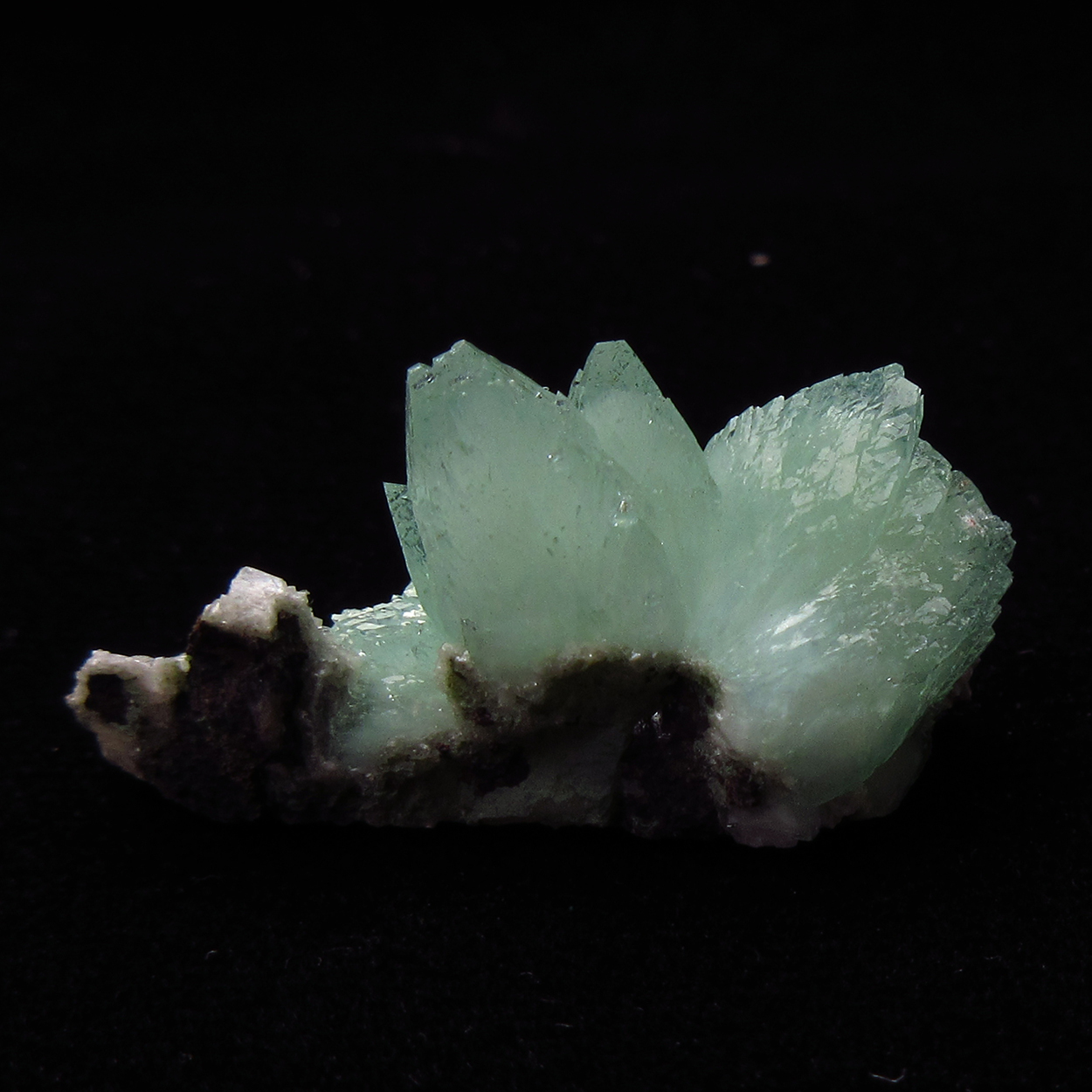 Apophyllite On Heulandite