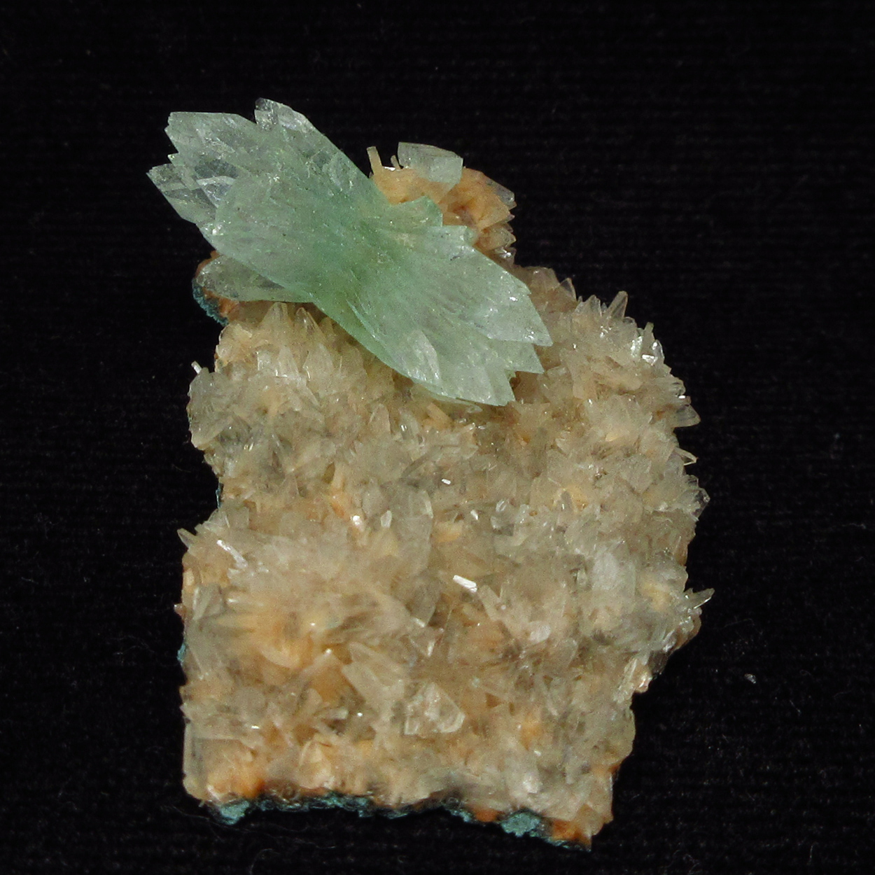 Apophyllite On Heulandite