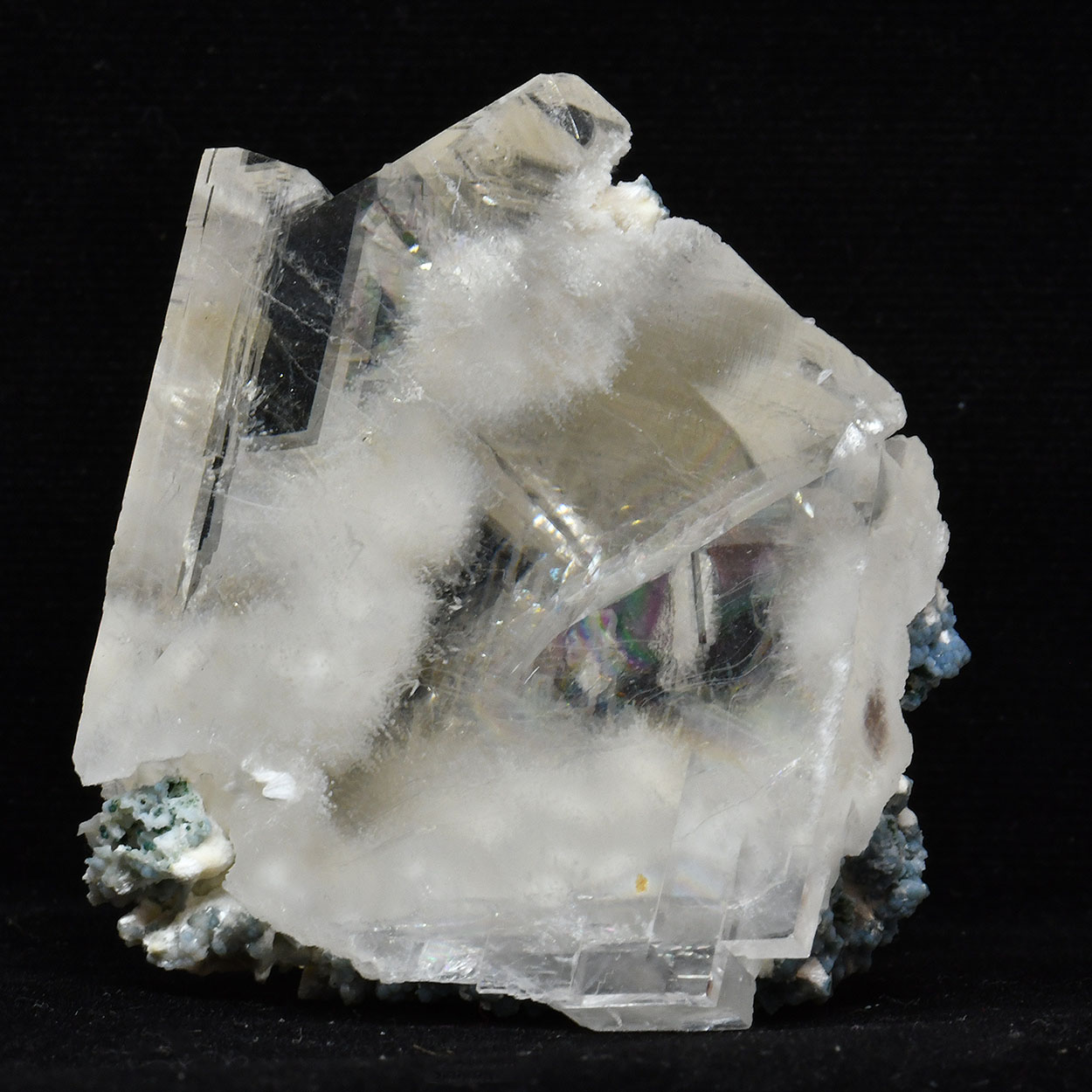 Calcite Included With Chalcedony & Mordenite