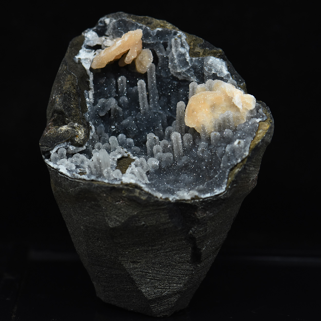 Quartz With Calcite On Chalcedony