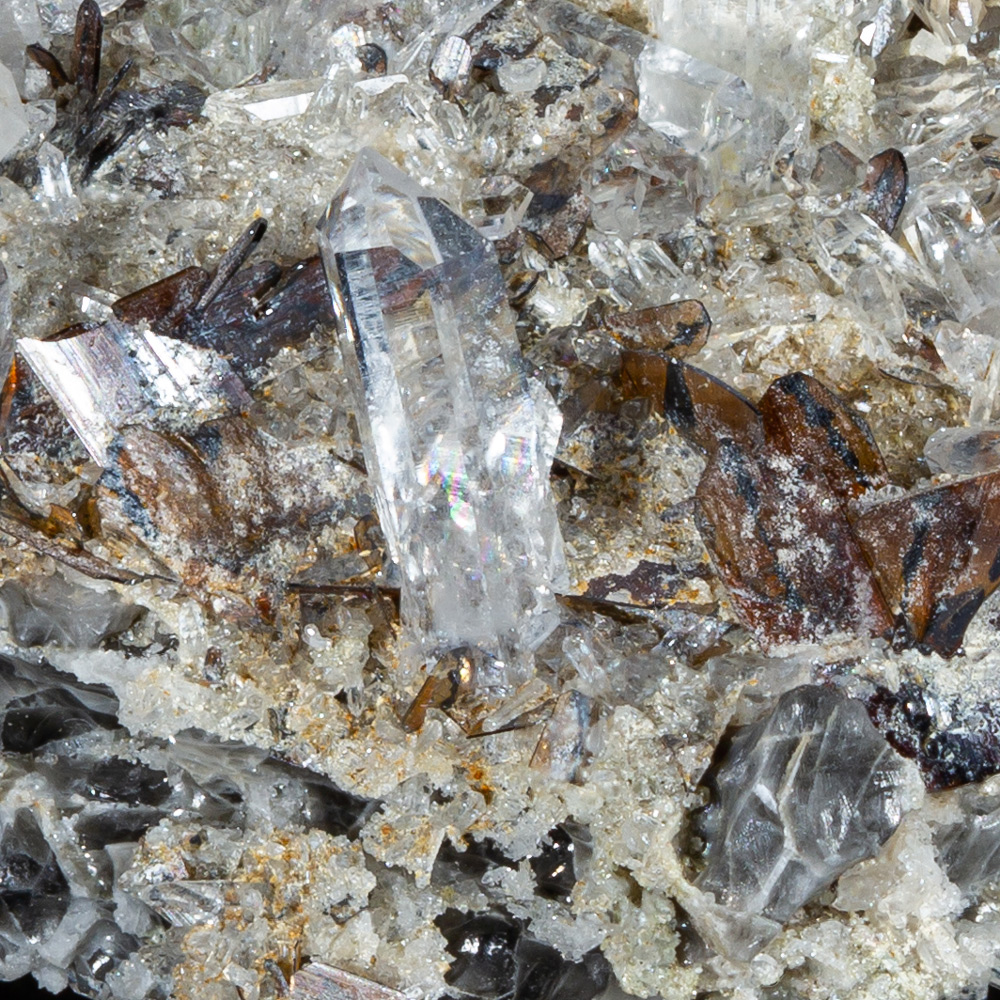 Brookite & Quartz