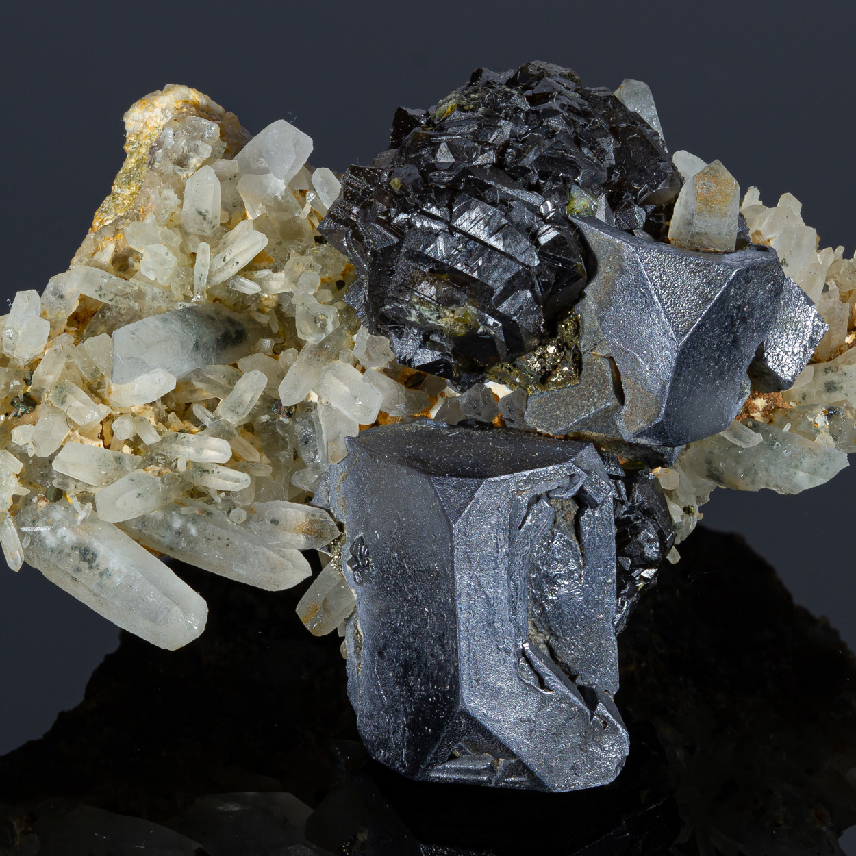 Cleiophane & Galena On Quartz