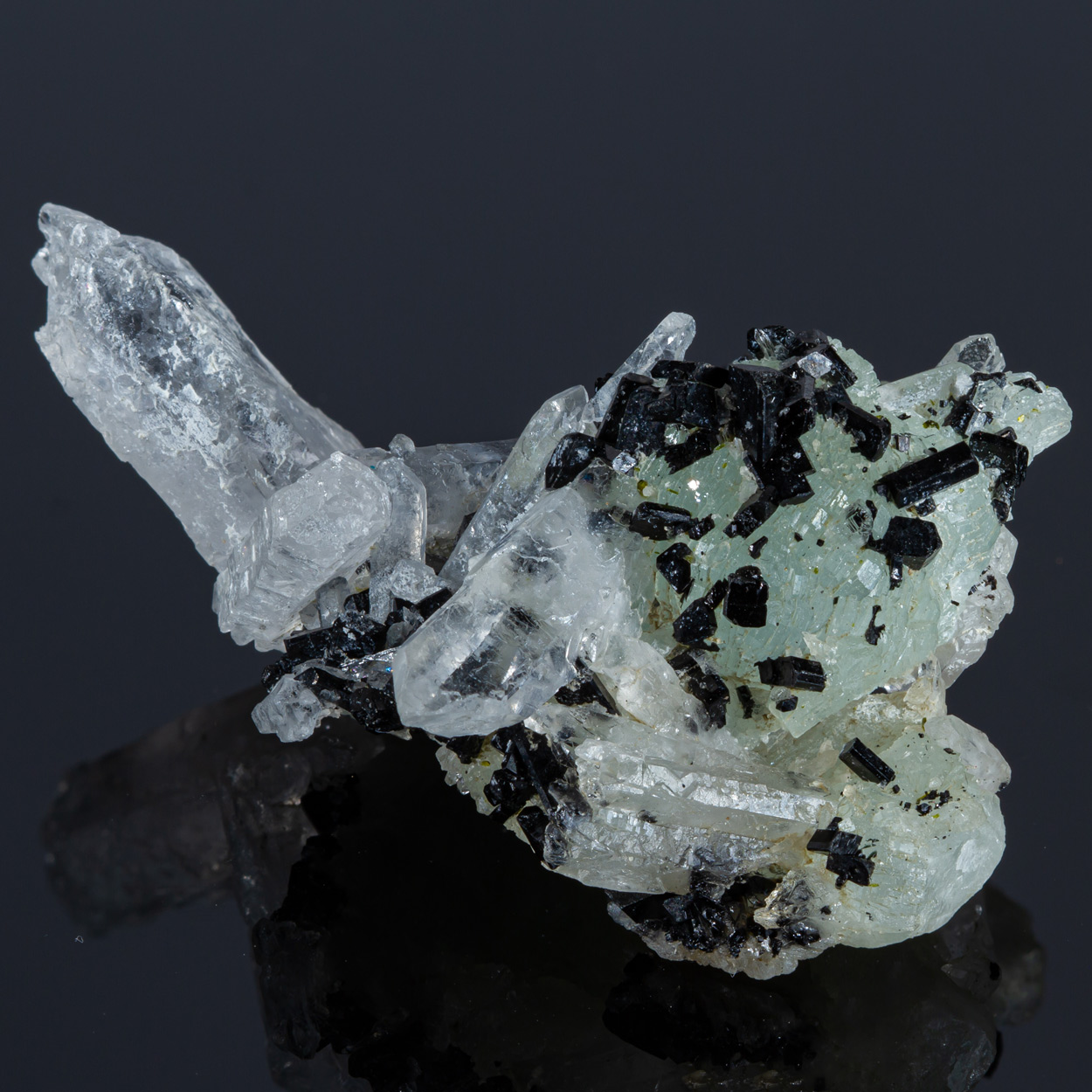 Babingtonite Prehnite & Quartz