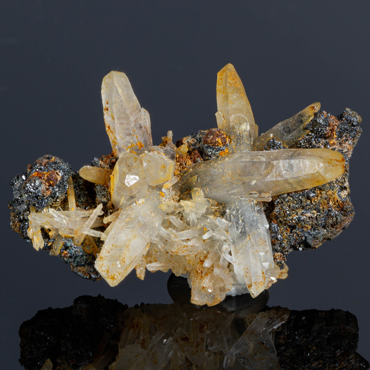 Quartz On Sphalerite