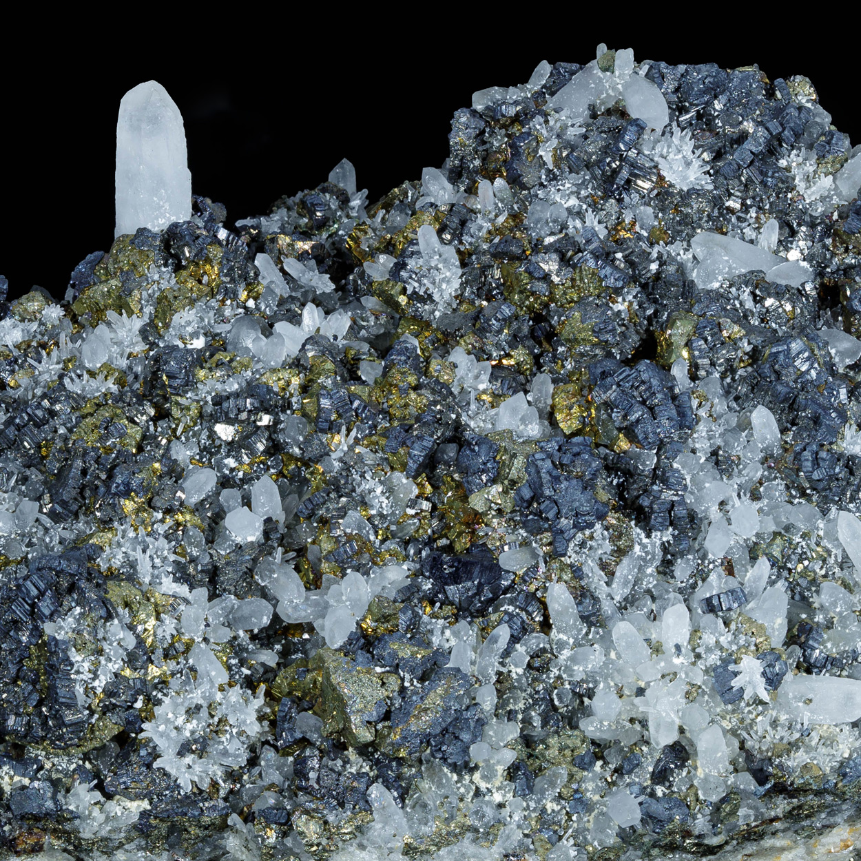 Bournonite Chalcopyrite & Quartz