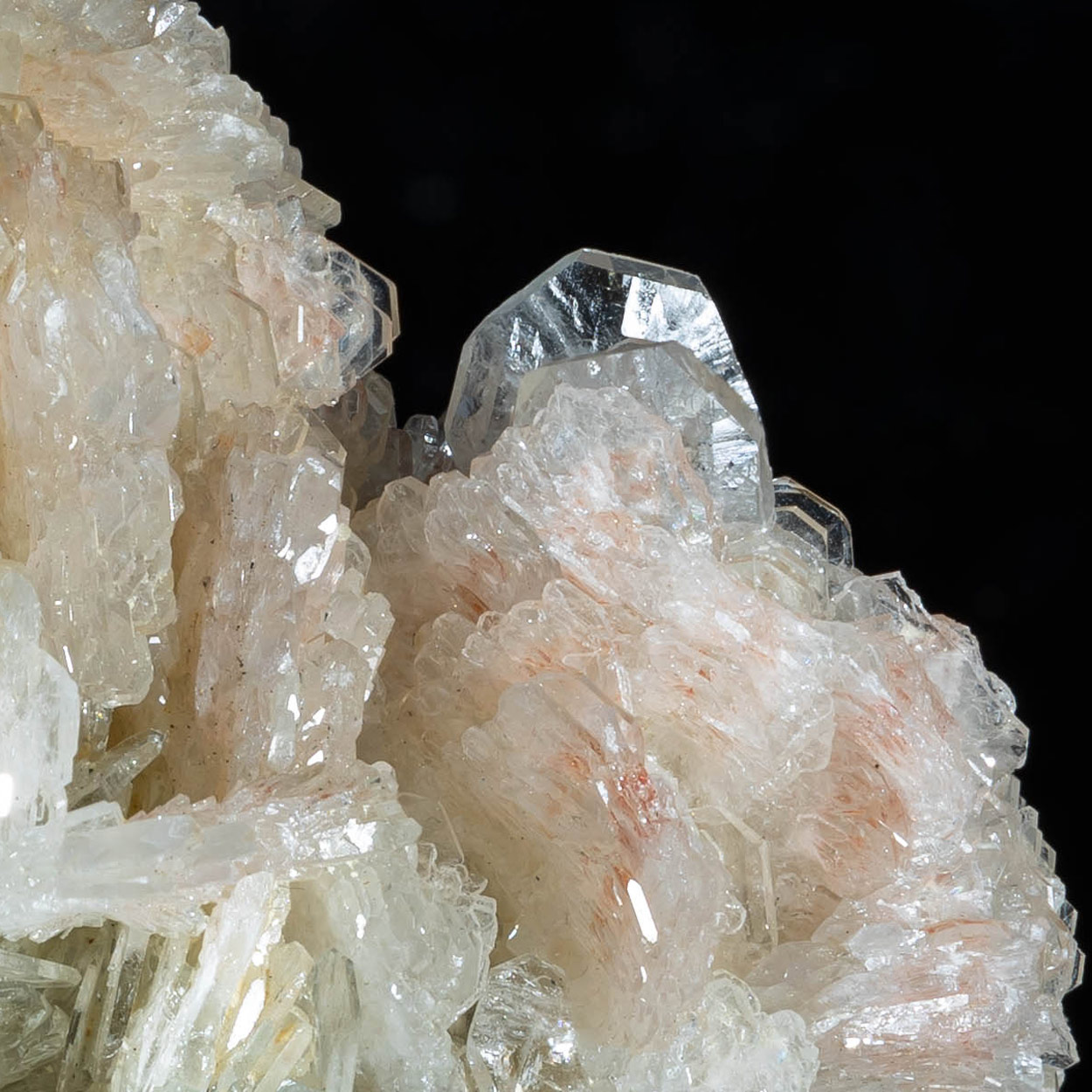 Baryte On Stibnite