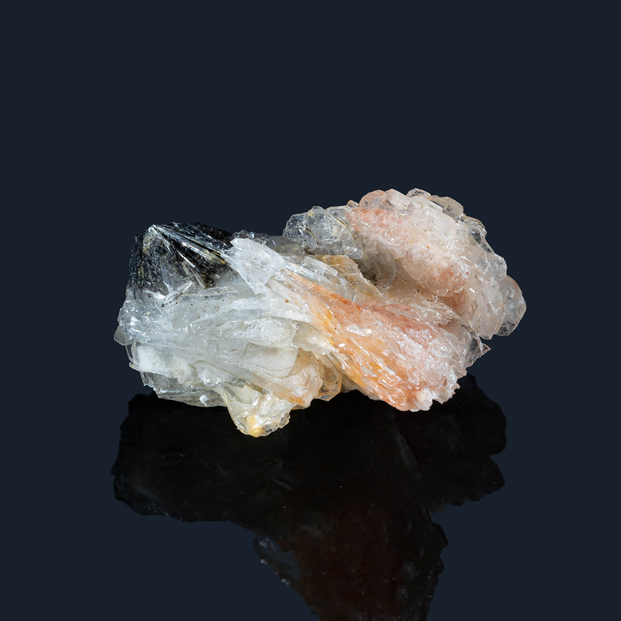 Baryte With Realgar Inclusions