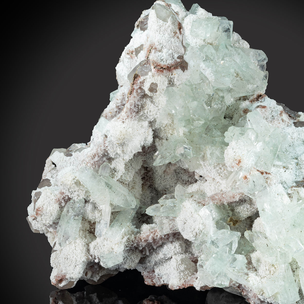 Apophyllite & Mordenite On Calcite